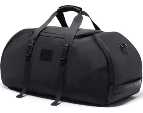 Bolsa Mochila Mala Executiva Esportiva 2 Em 1 Bolsa Bag 40l Preto Fosco