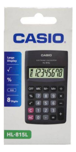 Calculadora Casio (hl-815l-bk) 8 Dígitos