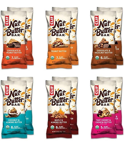 Clif Bar Mantequilla De Nuez Bar - Snack-orgánicos Bares - V