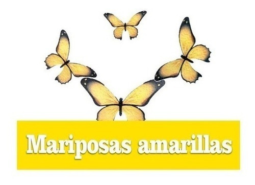 16 Mariposas Comestibles Amarilla Para Decoración De Postres