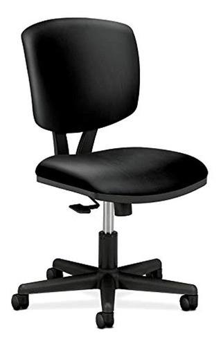 Silla De Trabajo De Piel Para Escritorio Oficina,color Negro