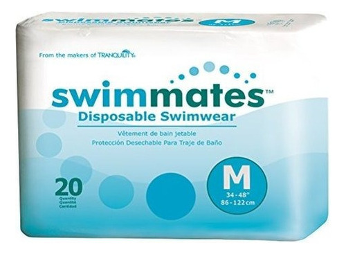 Pañales De Piscina Desechables Adulto Swimmates Talla M X 2