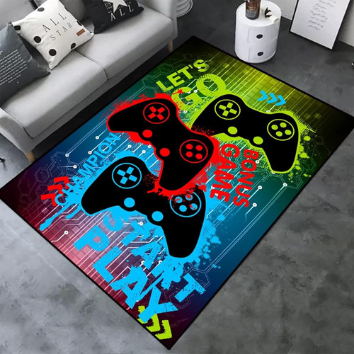 ~? 3d Gamer Carpet Decor Large Game Area Rugs Game Printed L