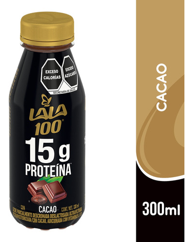 Lala 100 Leche Sin Lactosa Sabor Cacao. 20 Pzas De 330 Ml
