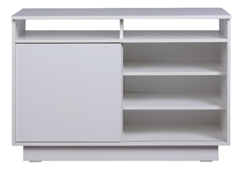 Mueble De Tv Modular Rack Melamina 1mts Color Blanco