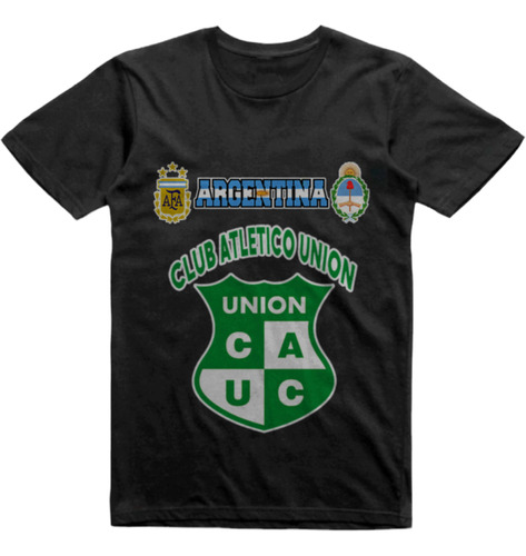 Remera Algodon Negra Club Union Crespo Entre Rios