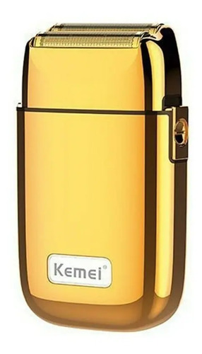 Barbeador Elétrico Kemei KM-TX1 Dourado Profissional Sem Fio