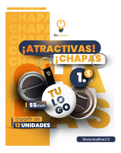 12 Chapas Llavero Destapador De 55 Mm