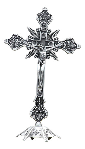 Crucifijo De Pie Escultura Estatuilla Mesa Cruz Para Mesa