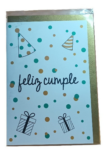 Tarjeta De Felicitaciones  Feliz Cumple  Regalo