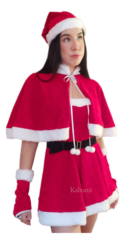 Traje De Señora Claus / Santa Claus Para Dama