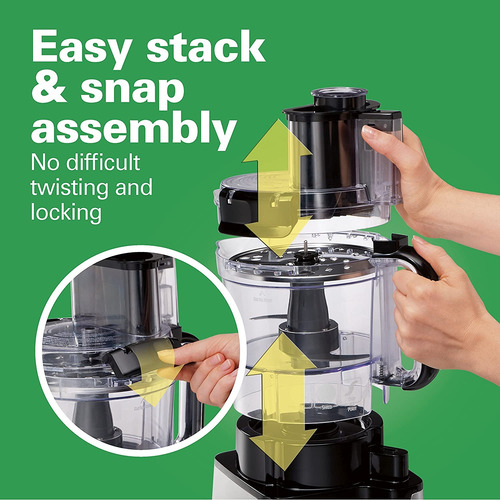 Procesador De Alimentos Hamilton Beach Stack Amp Snap De 12