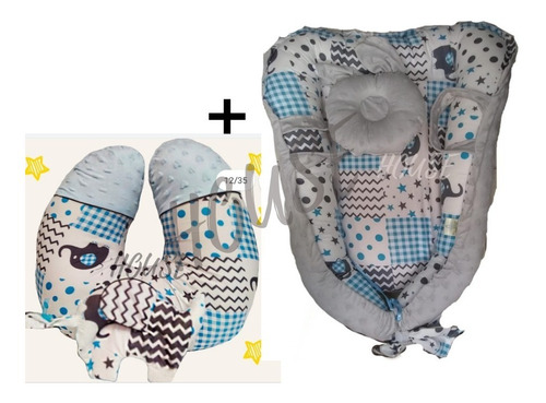 Nido Para Bebe Portátil Hipoalergénico + Almohada Multiusos