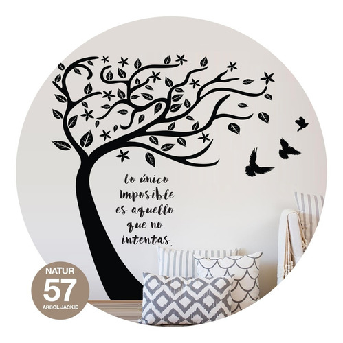 Vinilos Decorativos Arbol Pared Frase