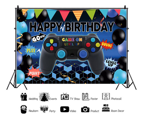 Telones De Fondo De Feliz Cumpleanos De 7 X 5 Pies Para Nino