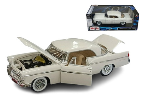 Miniatura Chrysler: 300b (1956) - Branco - 1:18 Maisto