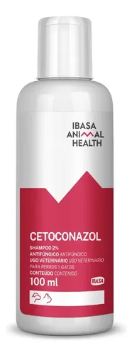 Shampoo Antimicótico Cetoconazol Ibasa 2% Cães/Gatos 100ml