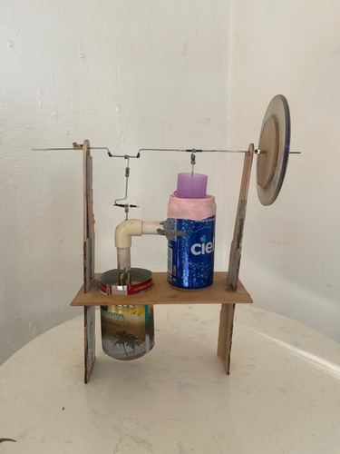Motor Stirling De Latas, Funcional, Didáctico, Casero (Usado)