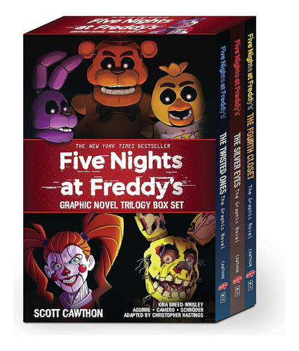 Boxset Trilogy Five Nights At Freddys [ Graphic Novel ], De Scott Cawthon. Editorial Graphix, Tapa Blanda En Inglés, 2023