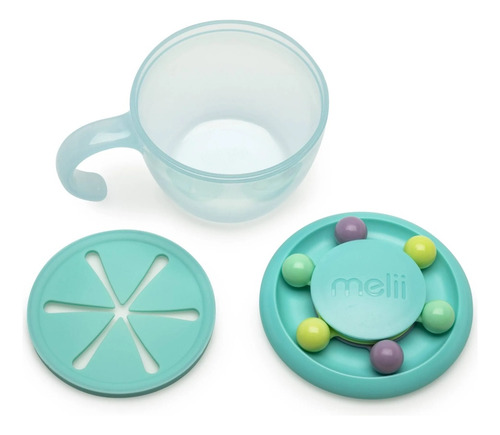 Recipiente Comida Bebé Ábaco Menta 200 Ml Snack Alimentación