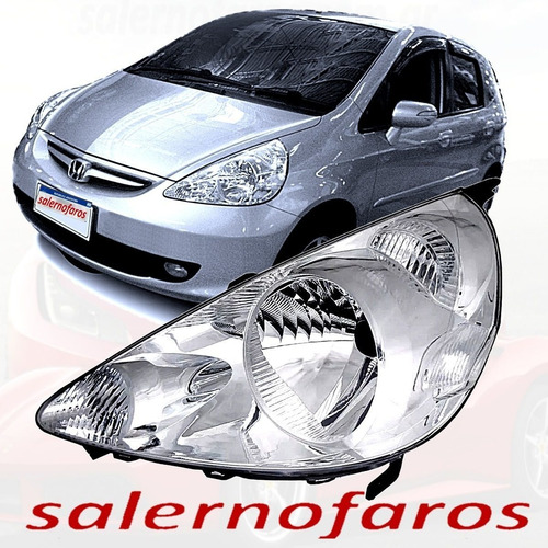 Optica Honda Fit 03 04 05 06 07 08 Fond Cromado