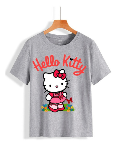 Polera Estampada Dtf Hello Kitty Senshi Cod 008