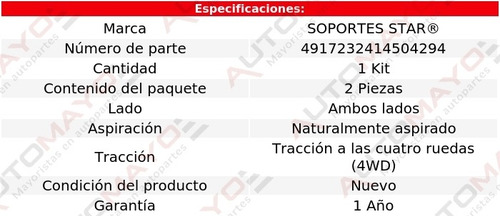Un Jgo Asientos Resorte Soportes Star F-150 V8 5.0l 2019