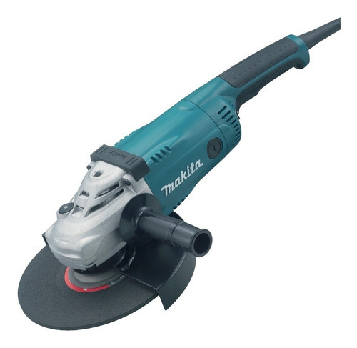 Amoladora angular Makita Ga9020 de 9 pulgadas, 2200 W, color turquesa, voltaje 220 V - 240 V