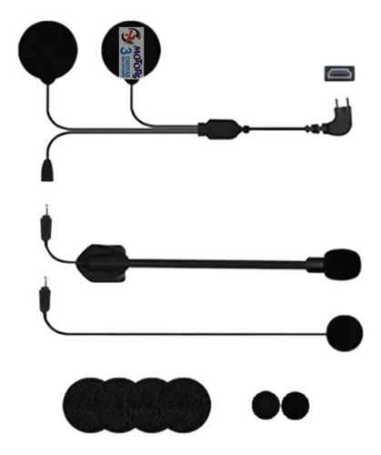 Jm Nuñez Kit De Auriculares Microfonos Intercomunicador M2