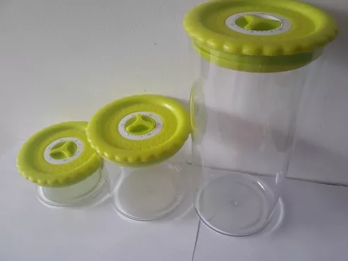 Táper de vacío L, Plástico, semitransparente-Gris