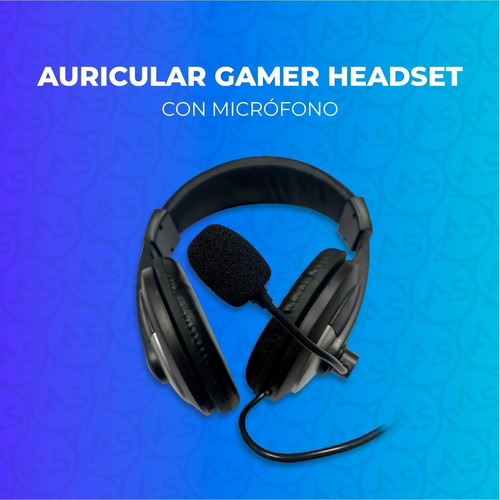 Imagen 2 de 10 de Auriculares Gamer Pc Con Microfono Auricular Gaming