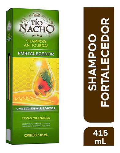 Kit C/ 4 Tio Nacho Shampoo Antiqueda Ervas Milenares 415ml