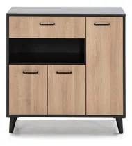Comprar Mueble Para Microondas Moderno Luis Negro\u002Froble Tu Mesita