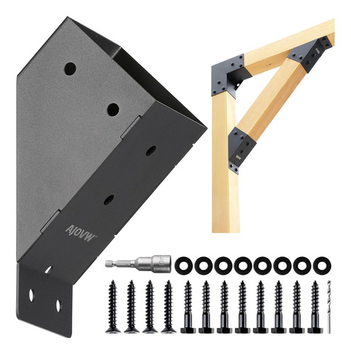 Soportes De Ángulo Para Poste De Madera De 4 X 4 Pulgadas