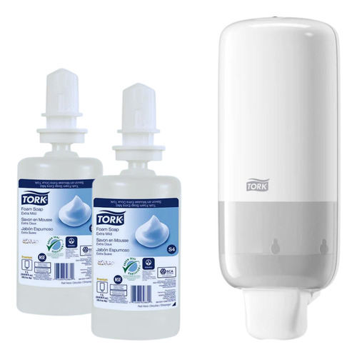 Tork® Dispensador De Jabón Espuma + Recargas 2 X 1000 Ml