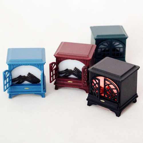 A 1/12 Accesorios Fotográficos For Chimenea En Miniatura Con