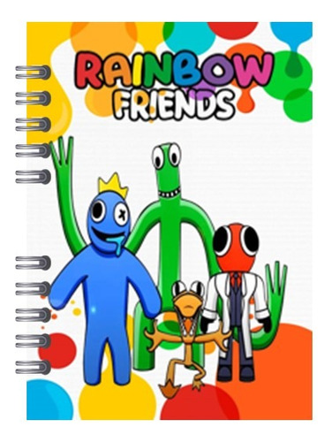 Agenda/libreta Escolar Rainbow Friends 2024+lápiz De Regalo