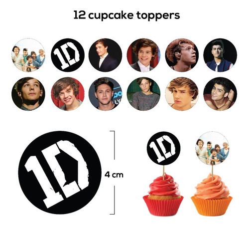 Kit De Fiesta Personalizado De One Direction 1