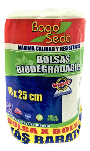 Bolsa Biodegradable 18x25cm Poliseda En Rollo (1 Rollo)