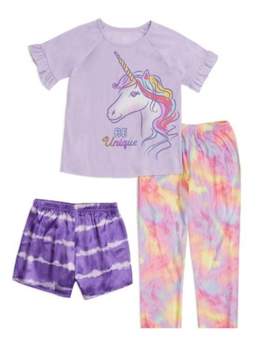 Pijamas De Unicornio Importadas Tallas 6 Y 8