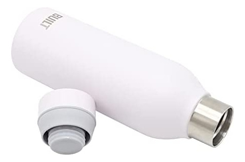 Botella Built Cascade 532 Ml, Diseño Blanco Y Elegante