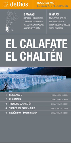 Regional Map - El Calafate, El Chalten 