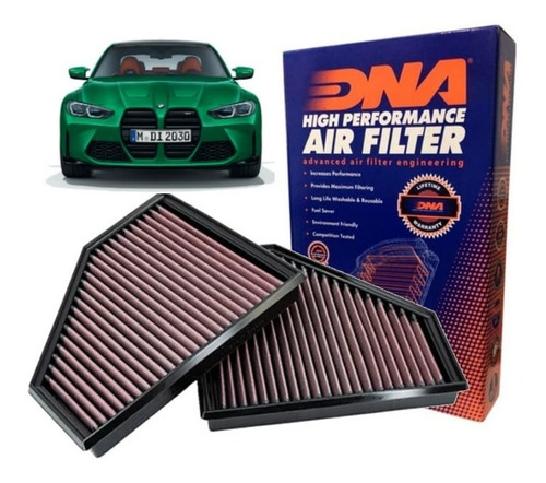 Par Filtro Ar Dna Esportivo Bmw M4 Competition 510 G82 2021+