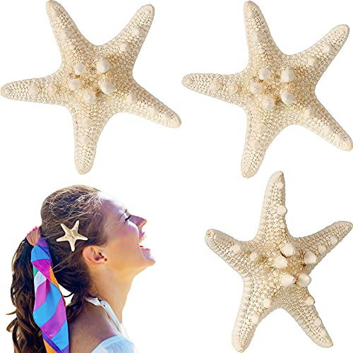 4 Piezas Starfish Hair Clip Mermaid Crown Mermaid M56v0