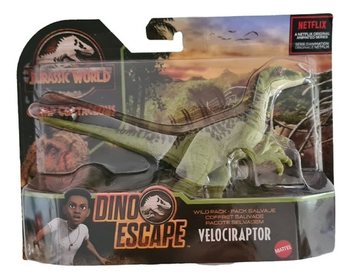 Figura Velociraptor Pack Salvaje Dino Escape Jurassic World 