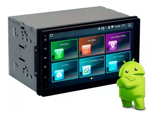 Radio Auto Multimedia Android Gps Wifi Usb Full Touch