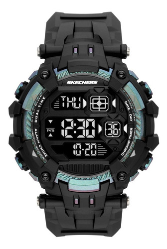 Reloj Hombre Skechers Pincay Color de la correa Negro