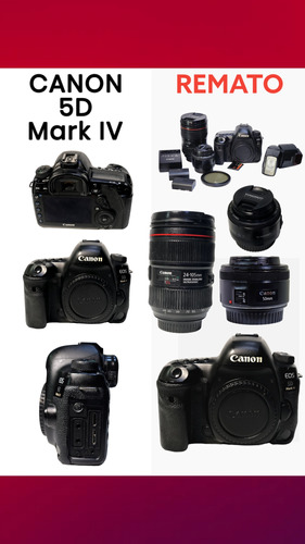 Canon 5d Mark Iv + Lente 24-105mm Línea Roja + Accesorios