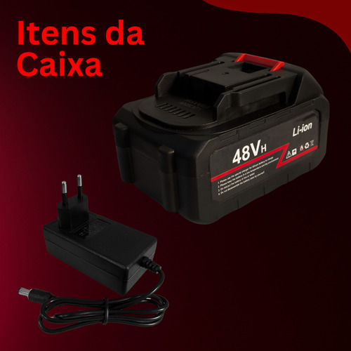 Bateria 48v + Fonte Carregadora 21v Inclusa No Kit Portatil