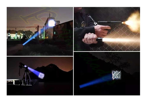 Imagem 6 de 6 de 5 Lanterna Tatica Led Multifuncional Recarregavel Lk-x900